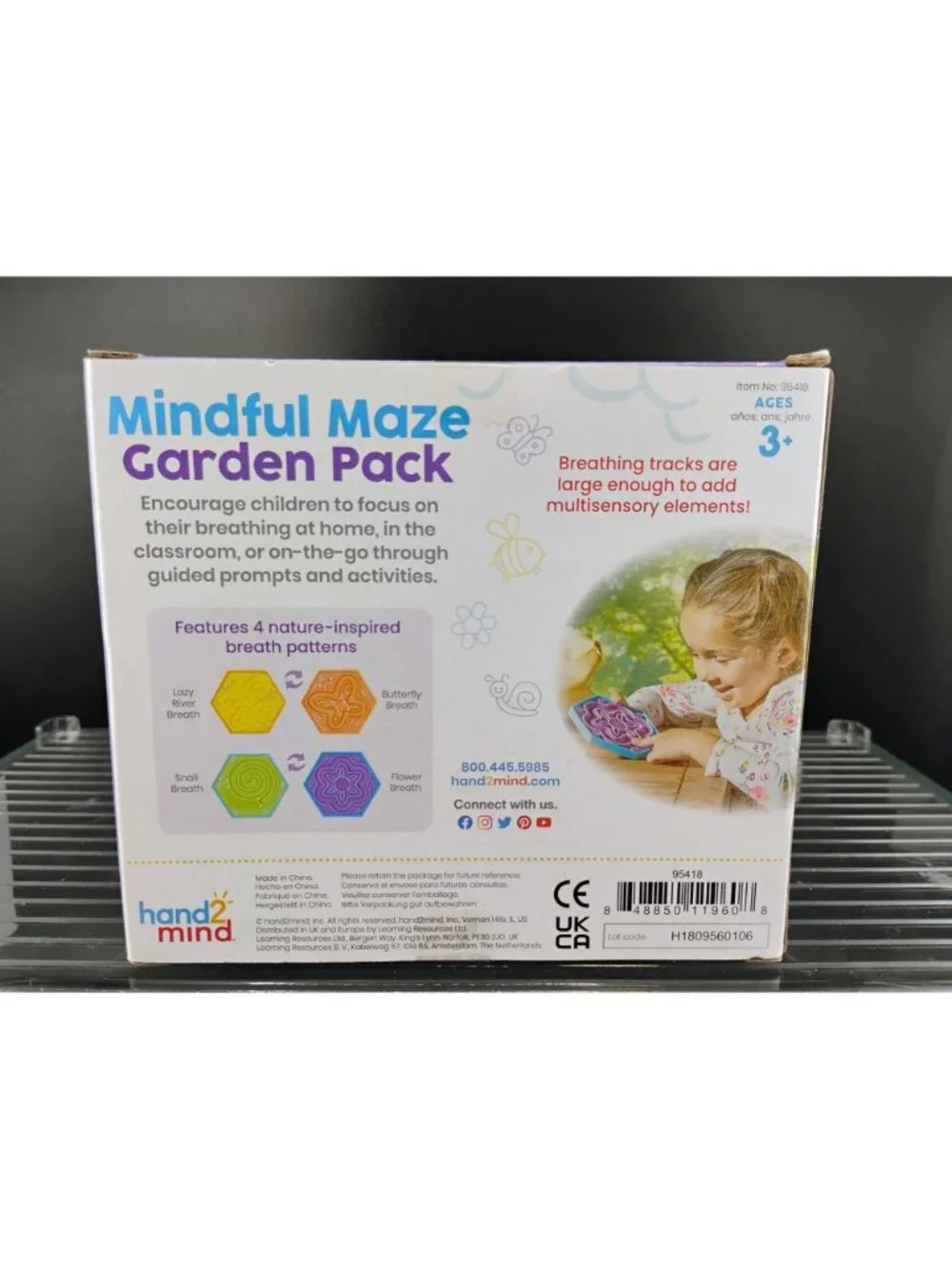 Mindful Maze Garden Pack For Kids 3+ Double-Sided Activity Set